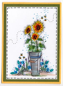 Sunflower Pail Card